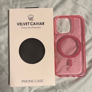 Velvet Caviar Sparkling Pink Phone Case